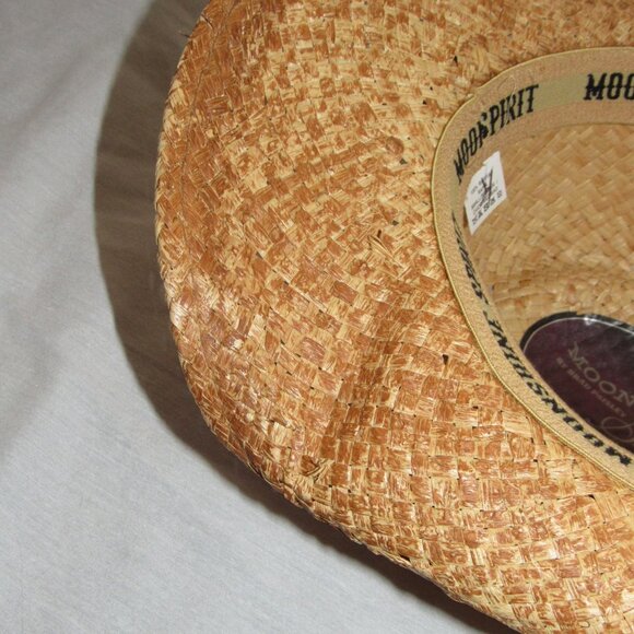 Moonshine Spirit Brad Paisley Raffia Straw Cowboy Western Hat Sz S Rodeo Concert - Picture 4 of 5
